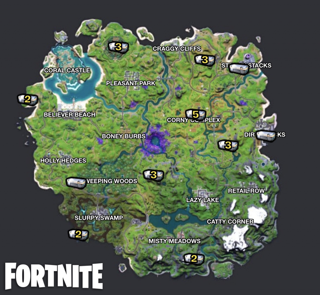 All Fortnite Supply Chest Locations In Season 7 Ginx Esports Tv What Is The Maximum Amount Of Chests In Fortnite What Is The Maximum Amount Of Chests In Fortnite All Fortnite Supply Chest Locations In Season 7 Ginx Esports Tv
