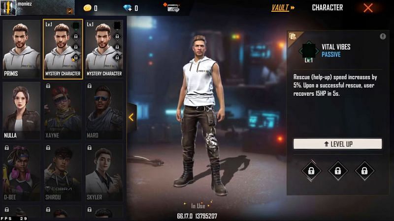 Free Fire OB29 Advance Server New characters, pet, guns