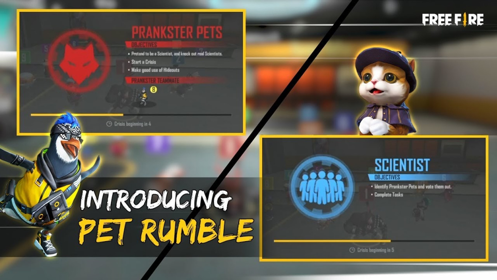 Pets Rumble mode free fire 