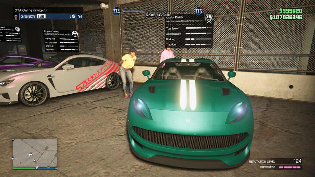 GTA 5 Online Ocelot Pariah stats screenshot