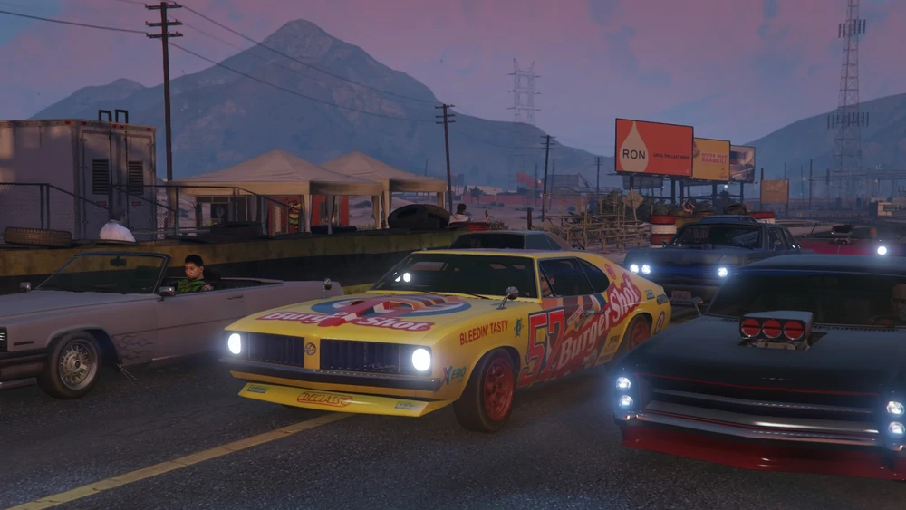 GTA 5 stock racing starting line