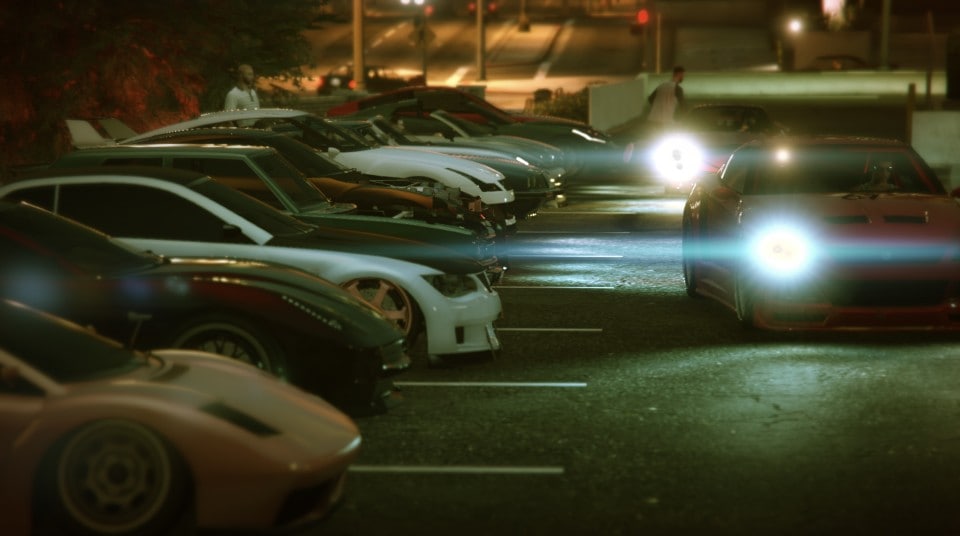 GTA Online Cars parking lot lineup