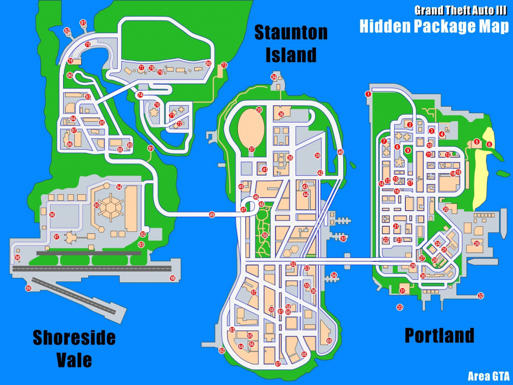 GTA Trilogy Hidden Packages map