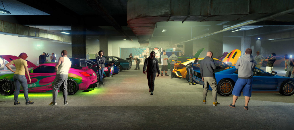 Los Santos Tuners Car Meet Warehouse