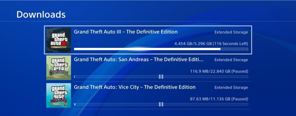 how big is gta trilogy definitive edition download size