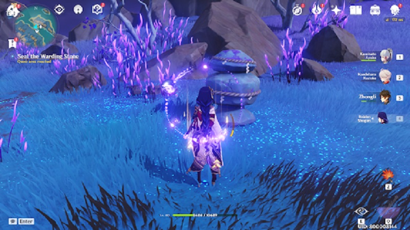 Genshin Impact 2.1 Seirai Stormchasers world quest warding stone locations how to seal complete guide.