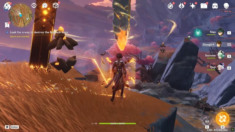 Bedrock key in genshin Impact 2.6