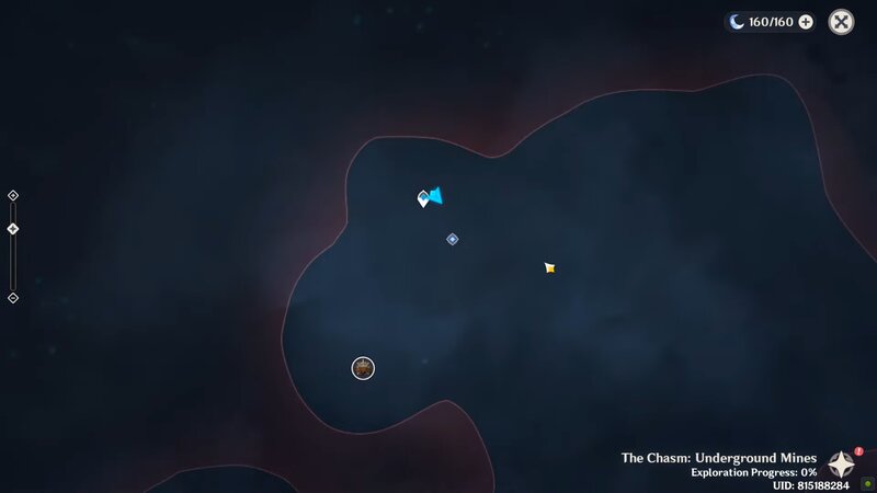 Map area of the Mine in Genshin Impact 2.6