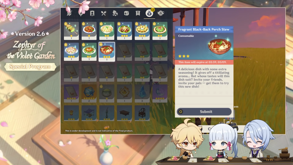 genshin impact 2.6 update events spoves from the west inazuma sumeru seasonings spices serentea pot