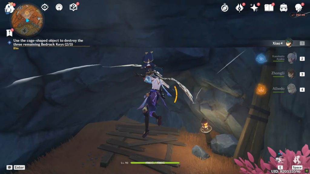 Third bedrock key location in Genshin Impact.