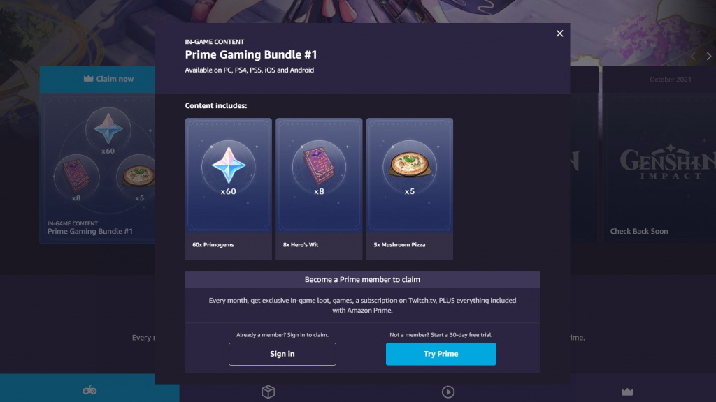 Genshin Impact x Prime Gaming Get redeem codes for free Primogems, Mora and more GINX Esports TV