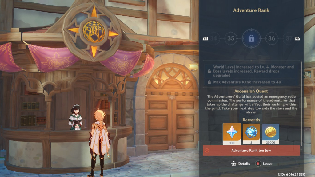 Genshin Impact Adventure Rank pros cons