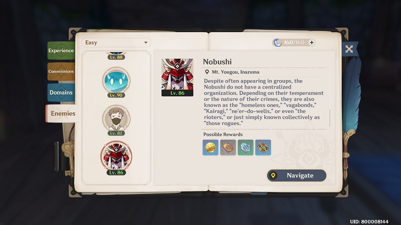 Genshin Impact Nobushi location guide How to get old kageuchi famed handguard