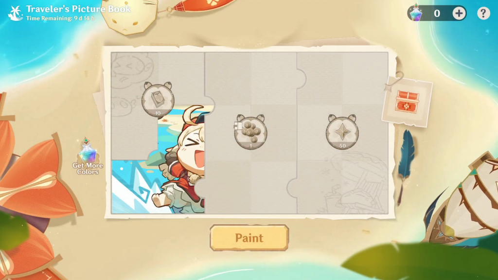 Genshin Impact Traveler's Picture Book web event Free Primogems, Furnishing Blueprints
