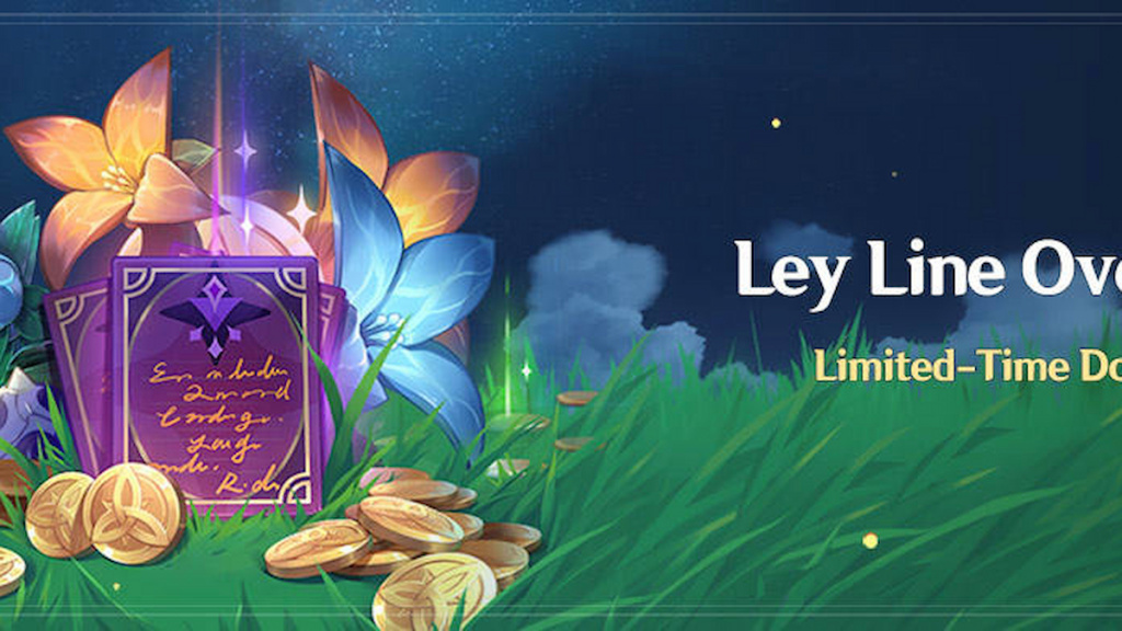 Genshin Impact 2.0 Ley Line Overflow event free double rewards mora