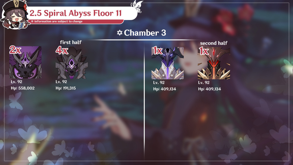 genshin impact 2.6 beta leaks spiral abyss floor 11 enemy lineup changes
