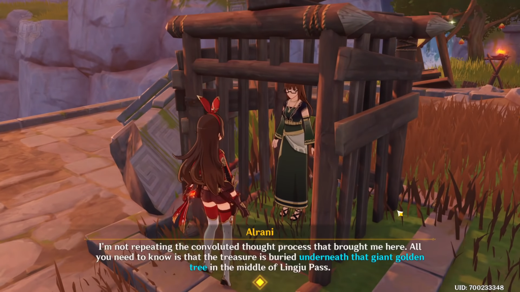 And this treasure goes to quest guide genshin impact