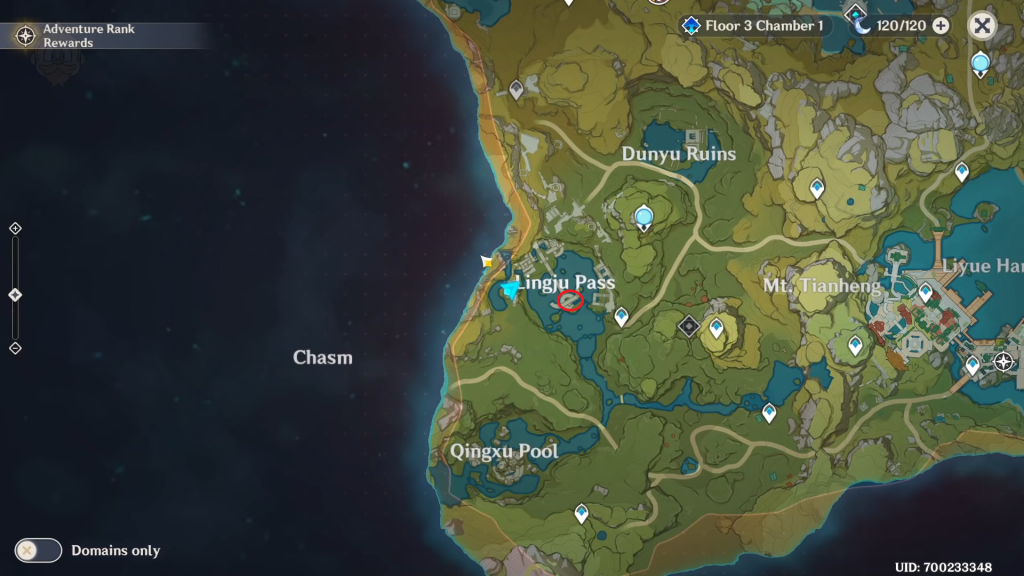 And this treasure goes to quest guide genshin impact
