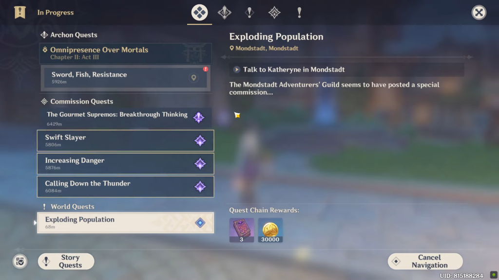 How to complete Exploding Population quest in Genshin Impact