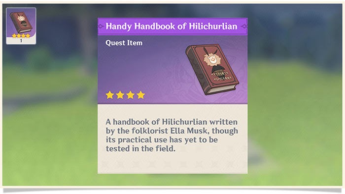 handy handbook of hillichurlian
