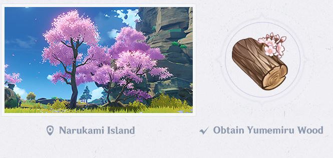 Genshin Impact 2.0 Inazuma Regional Specialties and Trees