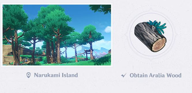 Genshin Impact 2.0 Inazuma Regional Specialties and Trees