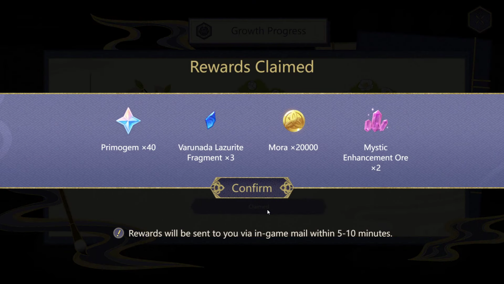 genshin impact web event guide when flowers bloom rewards primogems mora ascension materials