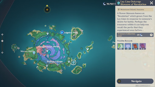 Genshin Impact Ley Line Outcrops guide