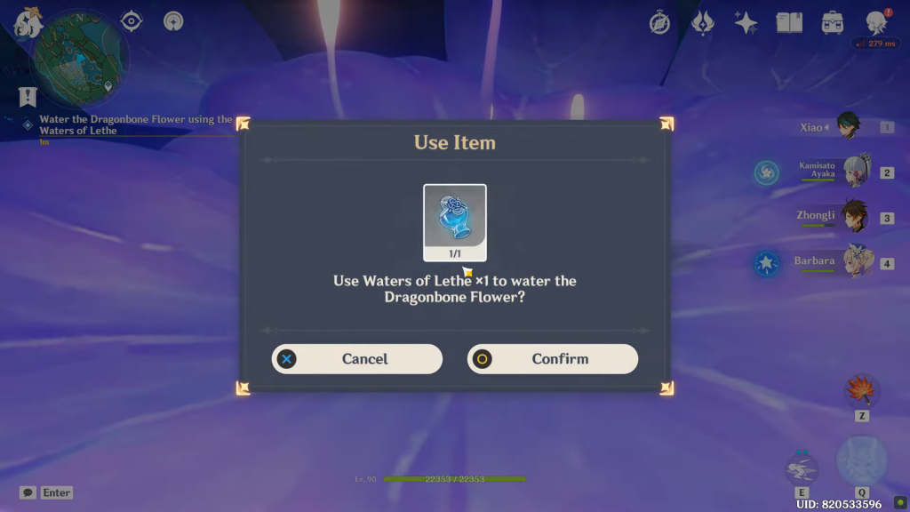 Condense the Dragonbone flower using Water of Lethe.