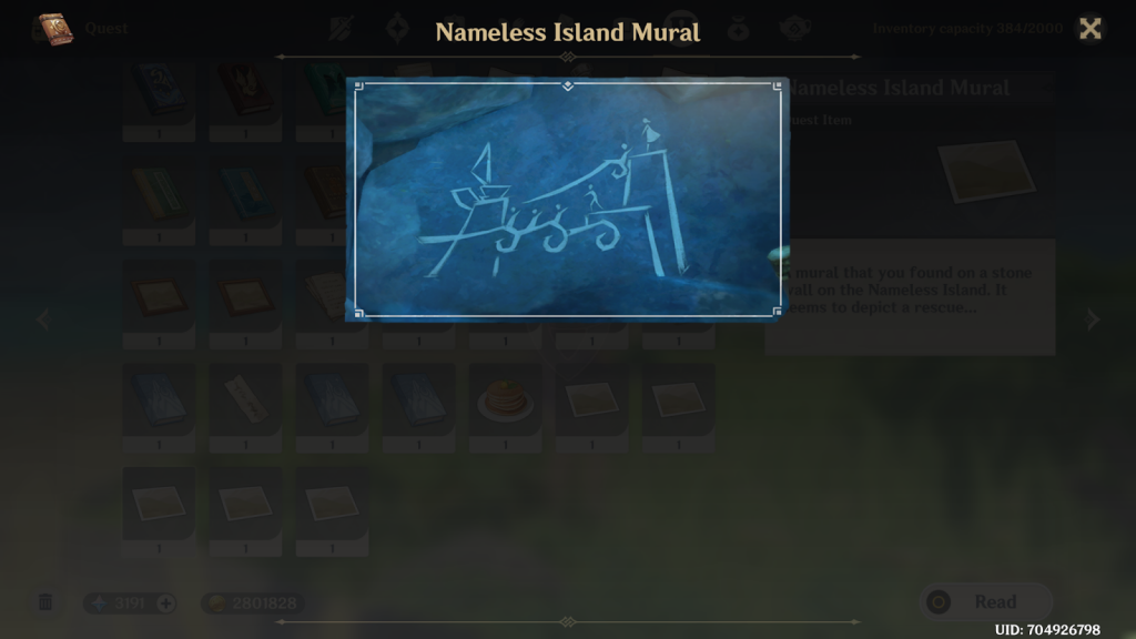nameless island mural