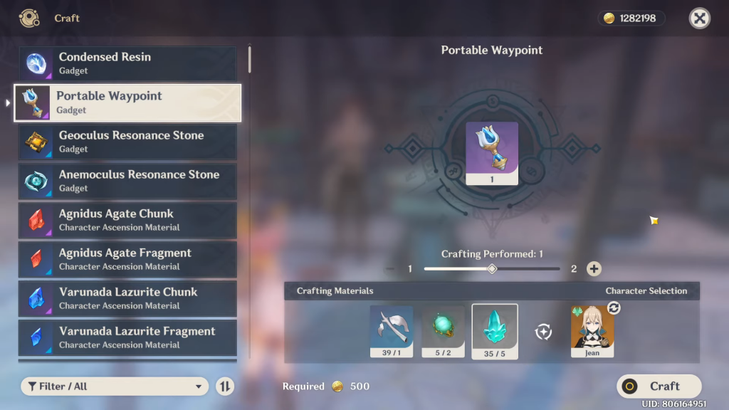 How to get and use Portable Waypoint in Genshin Impact