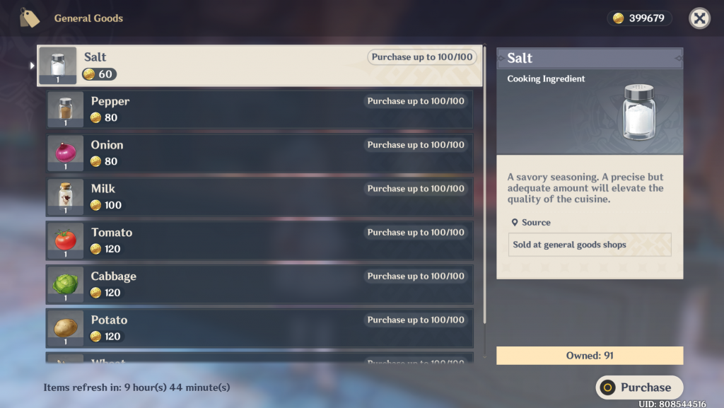 Where and how to find salt in genshin impact