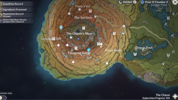 genshin impact cup of commons guide undetected infiltration world quest trigger map location