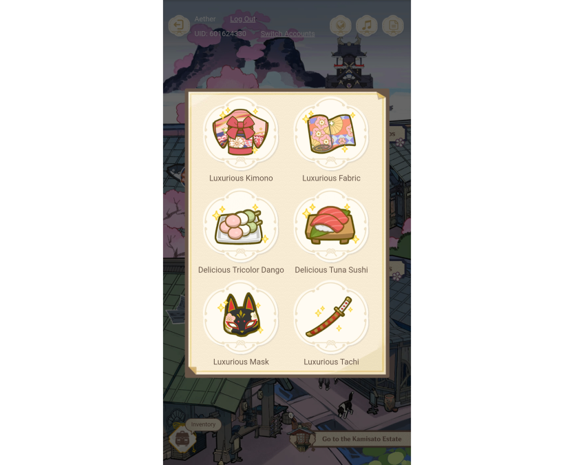 Genshin Impact The Heron's Invitation gifts