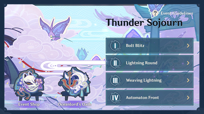 Genshin Impact Thunder Sojourn acts