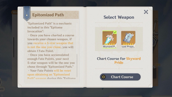 genshin impact 2.0 update epitomized path mechanic