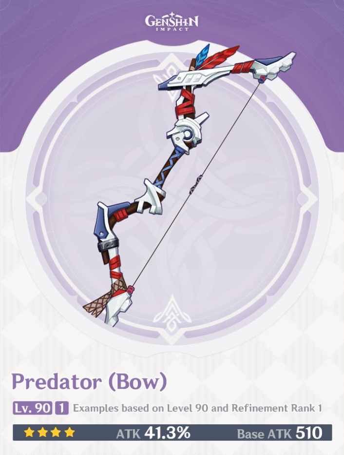 Genshin Impact Predator Bow overview