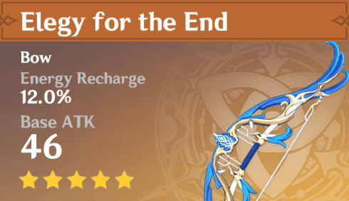 Genshin Impact Kujou Sara Elegy for the End