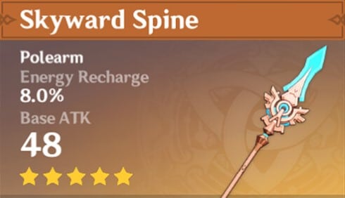Genshin Impact Raiden Shogun Skyward Spine