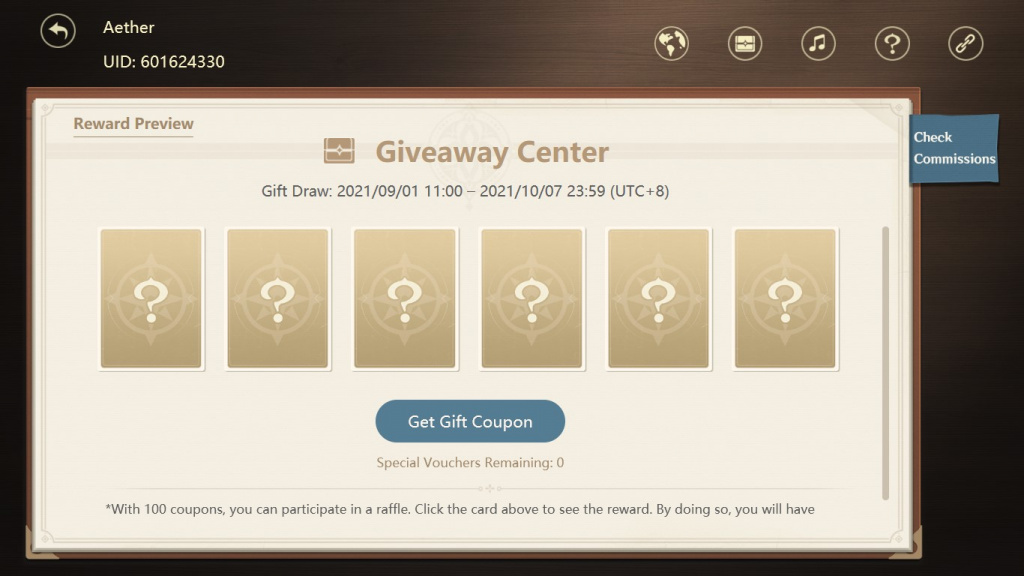 Genshin Impact Side by Side We Venture giveaway