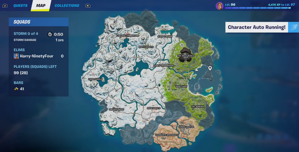 Where is the launchpad in Fortnite Chapter 3 Season 1