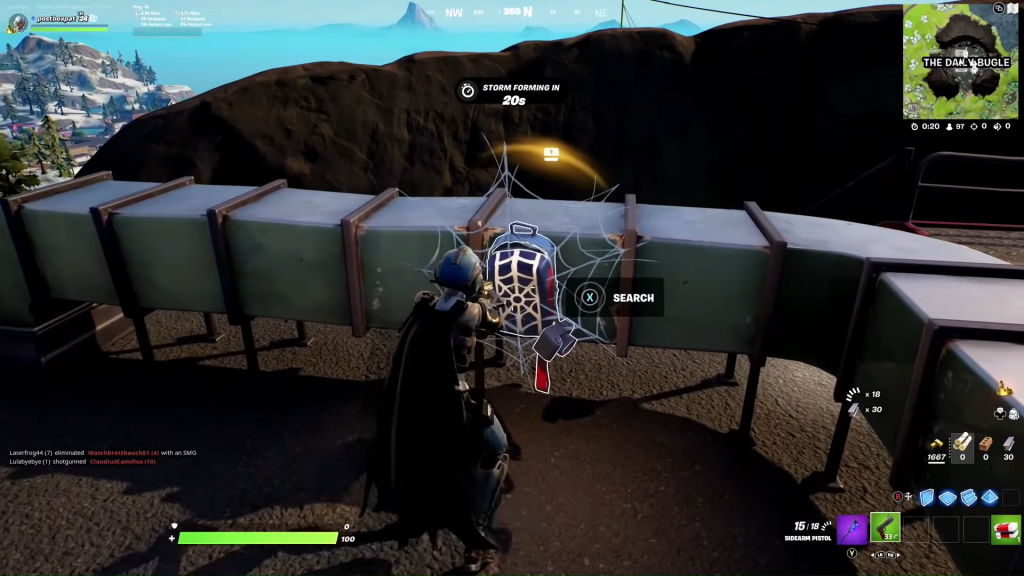 spiderman backpack locations fortnite