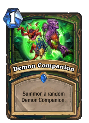 top Hearthstone cards in Standard Demon Companion