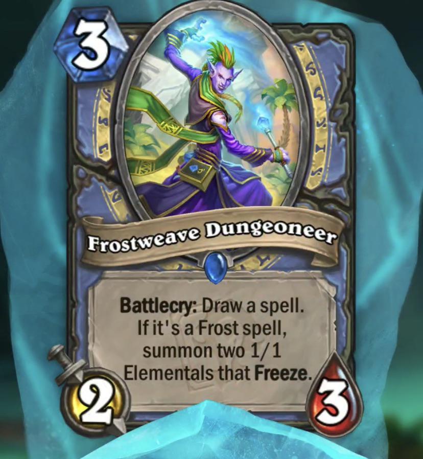 The Wailing Caverns new cards Frostweave Dungeoneer