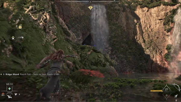 horizon forbidden west cauldrons guide cauldron chi waterfall cave entrance aloy