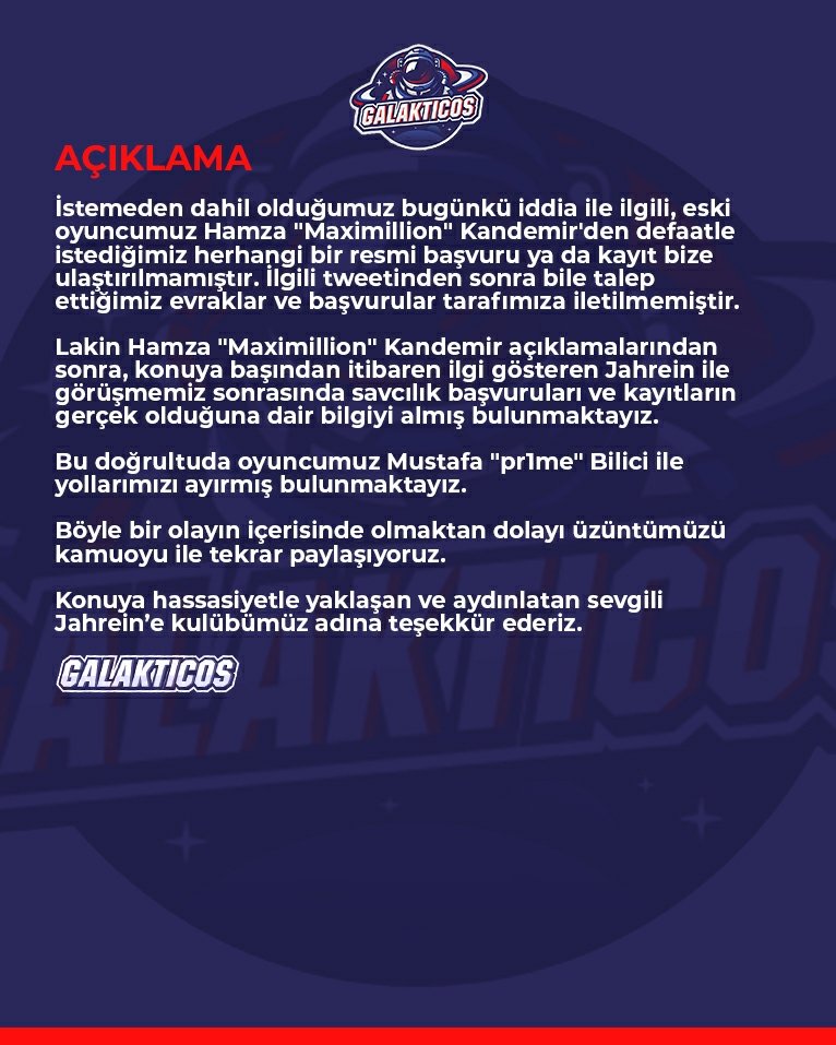 Galakticos press release