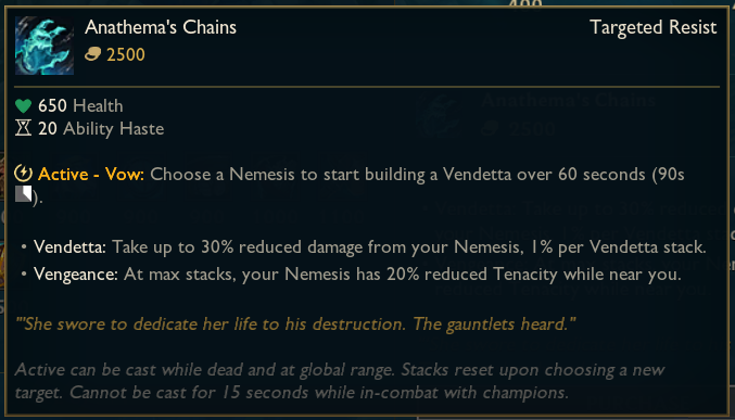 LoL Patch 11.13 early notes Anathema's Chains
