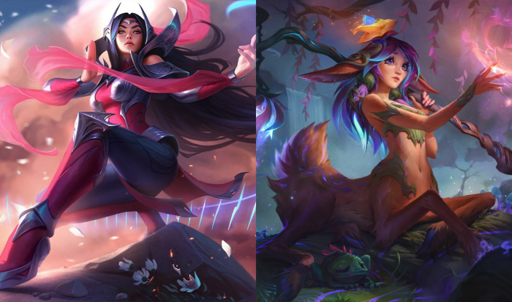 League of Legends Irelia and Lillia splasharts