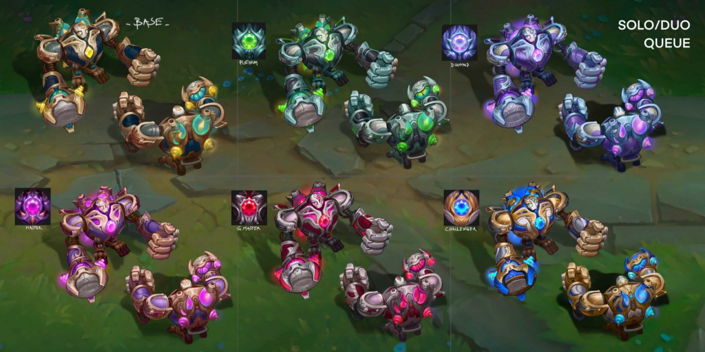 Victorious Blitzcrank skin chromas