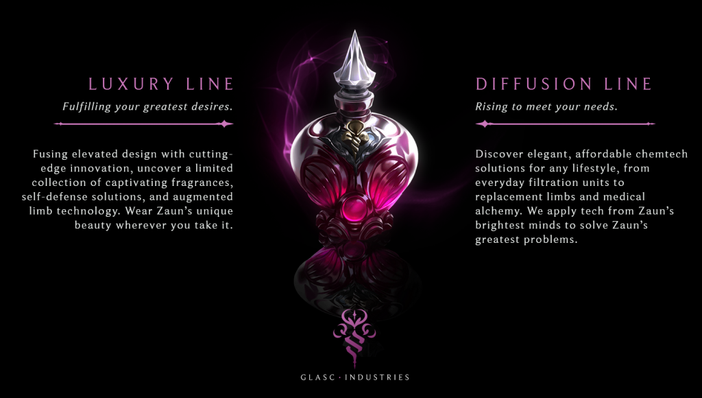 what is glasc industries in league of legends secret website?
